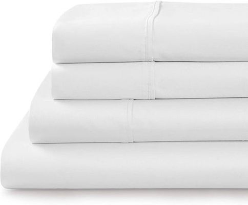 Set de sábanas de cama de algodón personalizado de 200 tc, doble tamaño queen king.