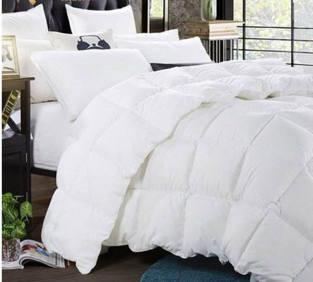 Lujo 100% de algodón cubierta Blanco Goose Bajo edredón para el hotel hogar